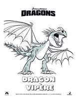 coloriage dragons  vipere tempete
